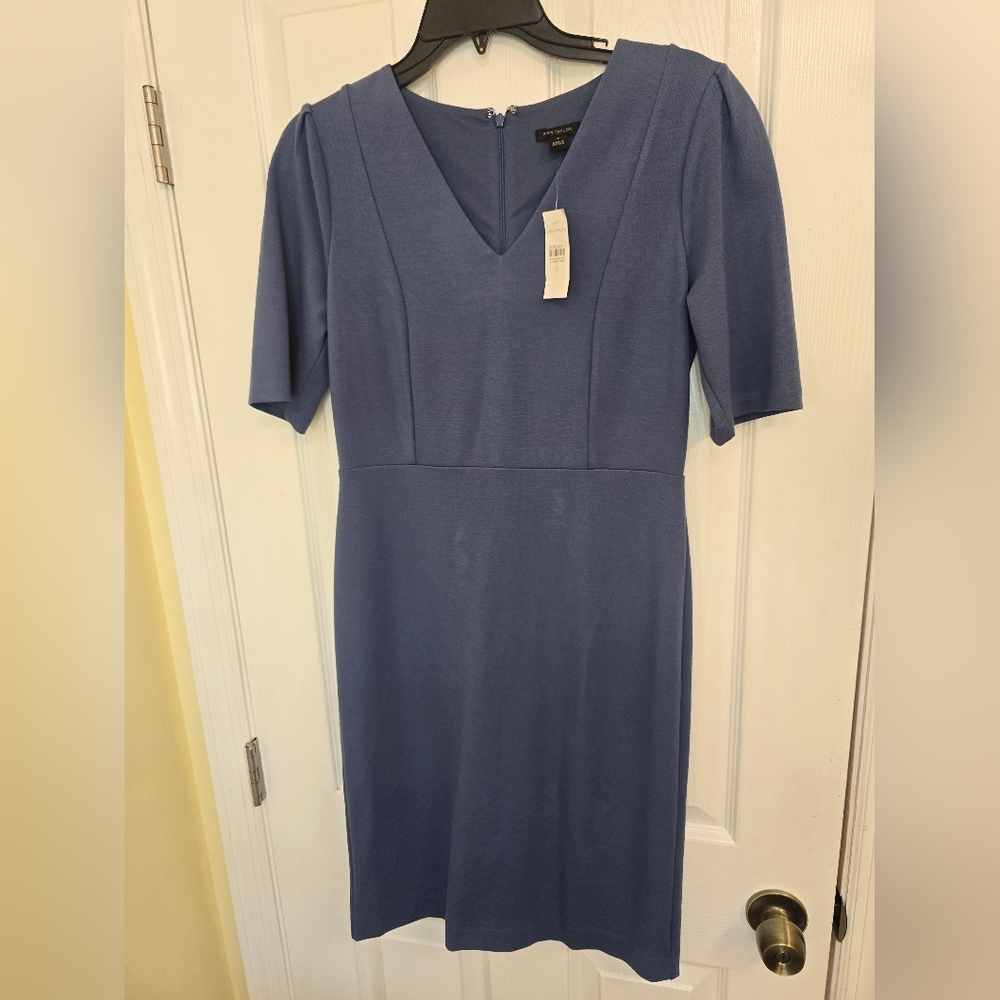 NWT Ann Taylor Blue Midi Dress Size 0